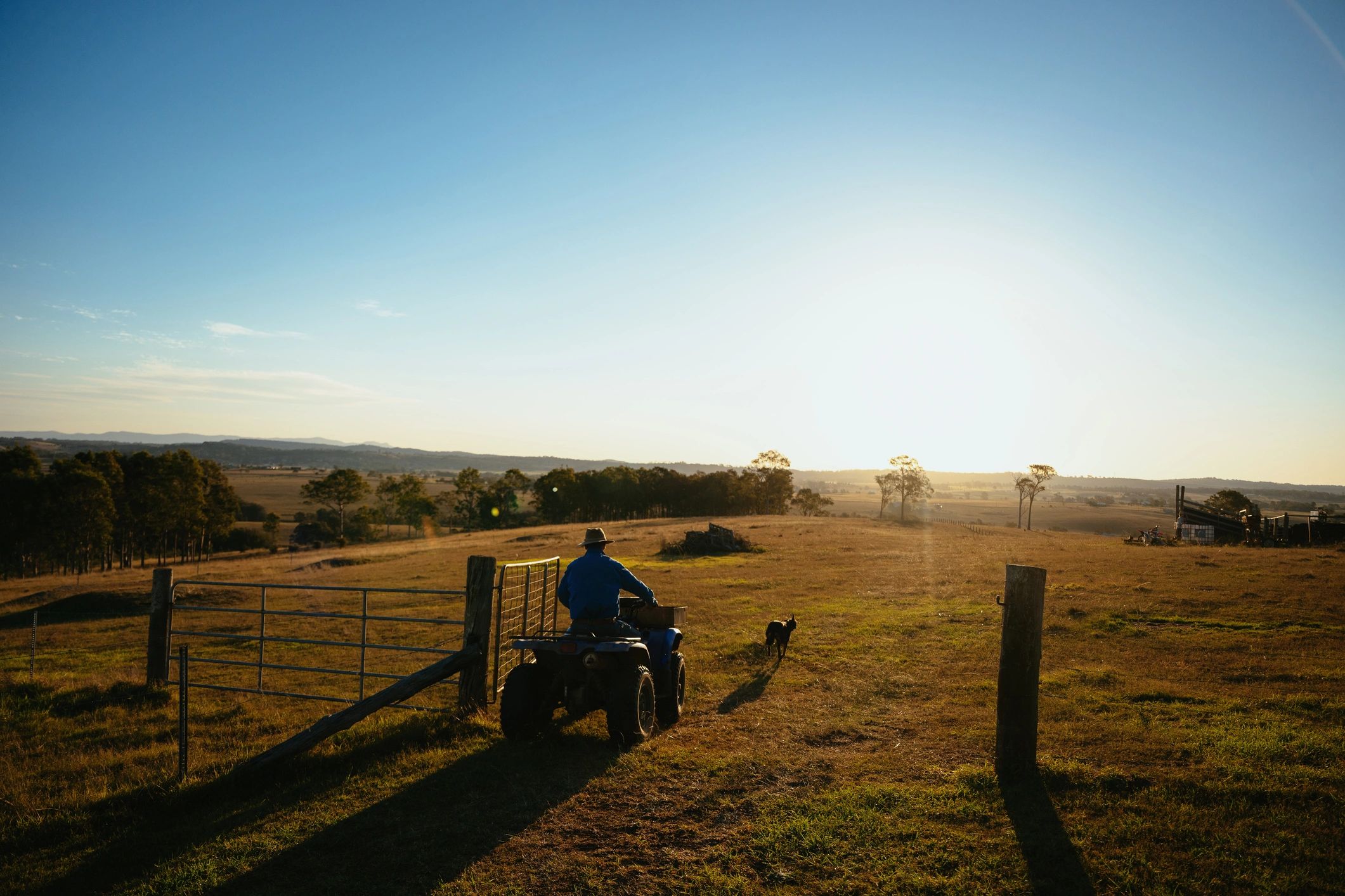 Rural agricultural landscape representing farm operations